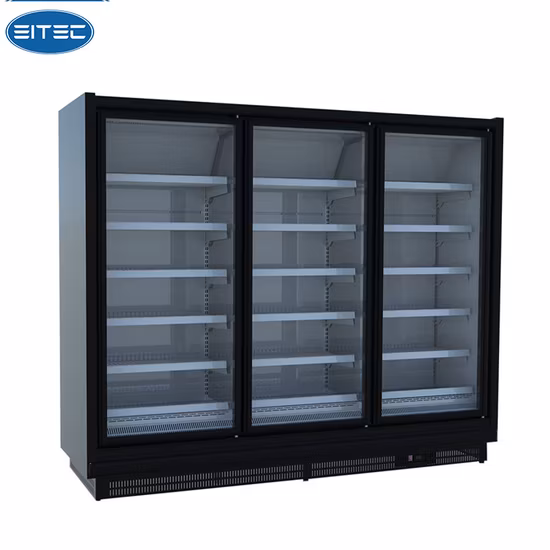 Congelatore commerciale per gelati e alimenti surgelati con 1 porta anteriore in vetro e display digitale della temperatura, prezzo di vendita (NW-LD380F)