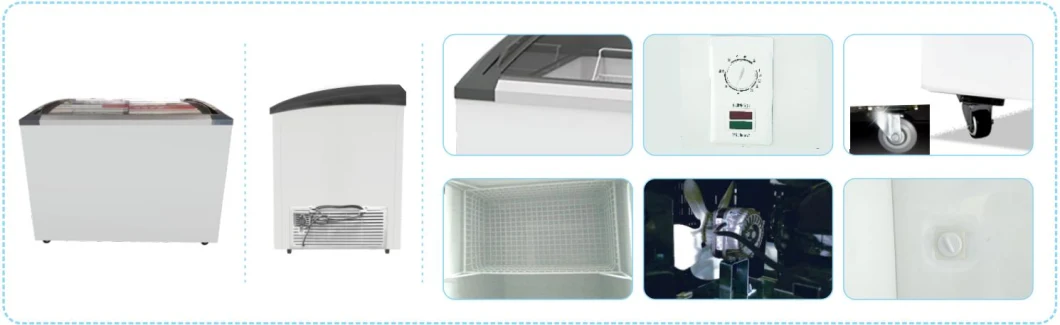 Hot Sale Manufacturers Price Large Capacity 498L Commercial Deep Chest Freezer Ice Cream Freezer