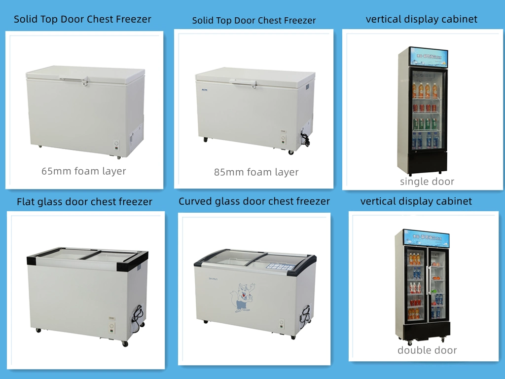 Hot Sale Manufacturers Price Large Capacity 498L Commercial Deep Chest Freezer Ice Cream Freezer