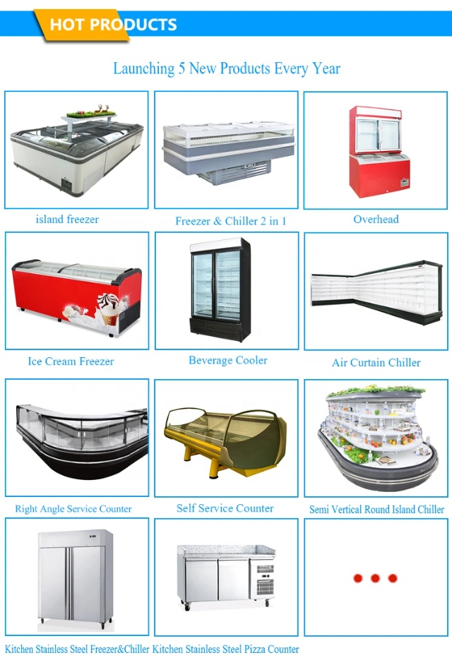 Commercial Refrigerator Butcher Fridge Fish Counter Butcher Meat Fridge Seafood Display